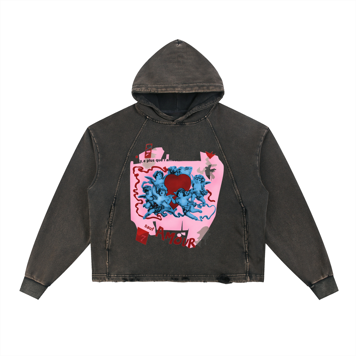 Beat It "Amour" -  Vintage Washed Hoodie