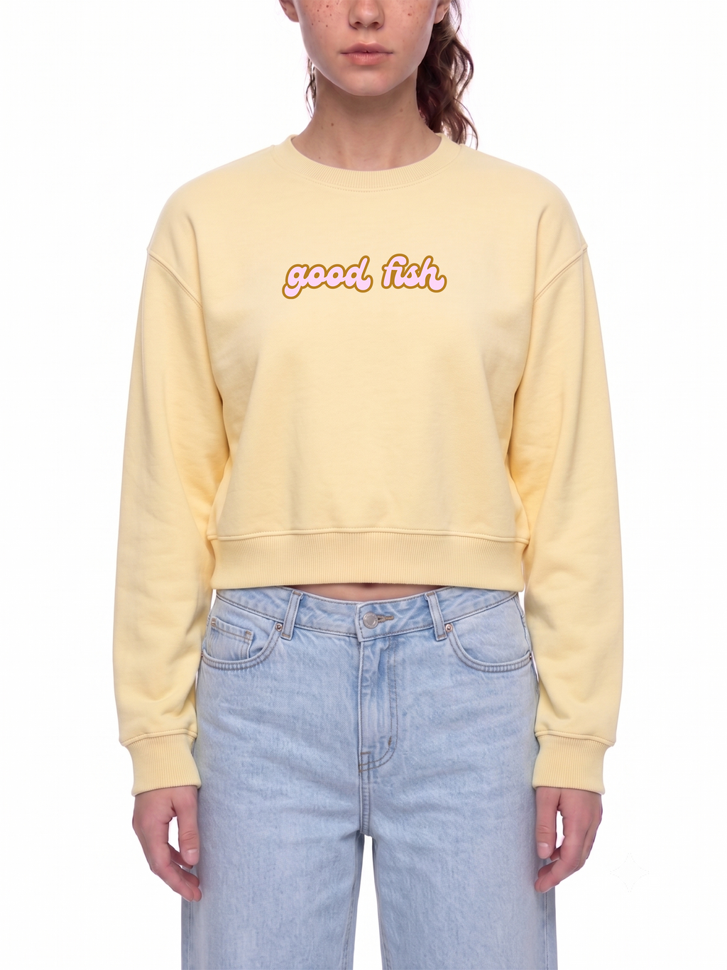 Good Fish Retro Sweater - Yellow