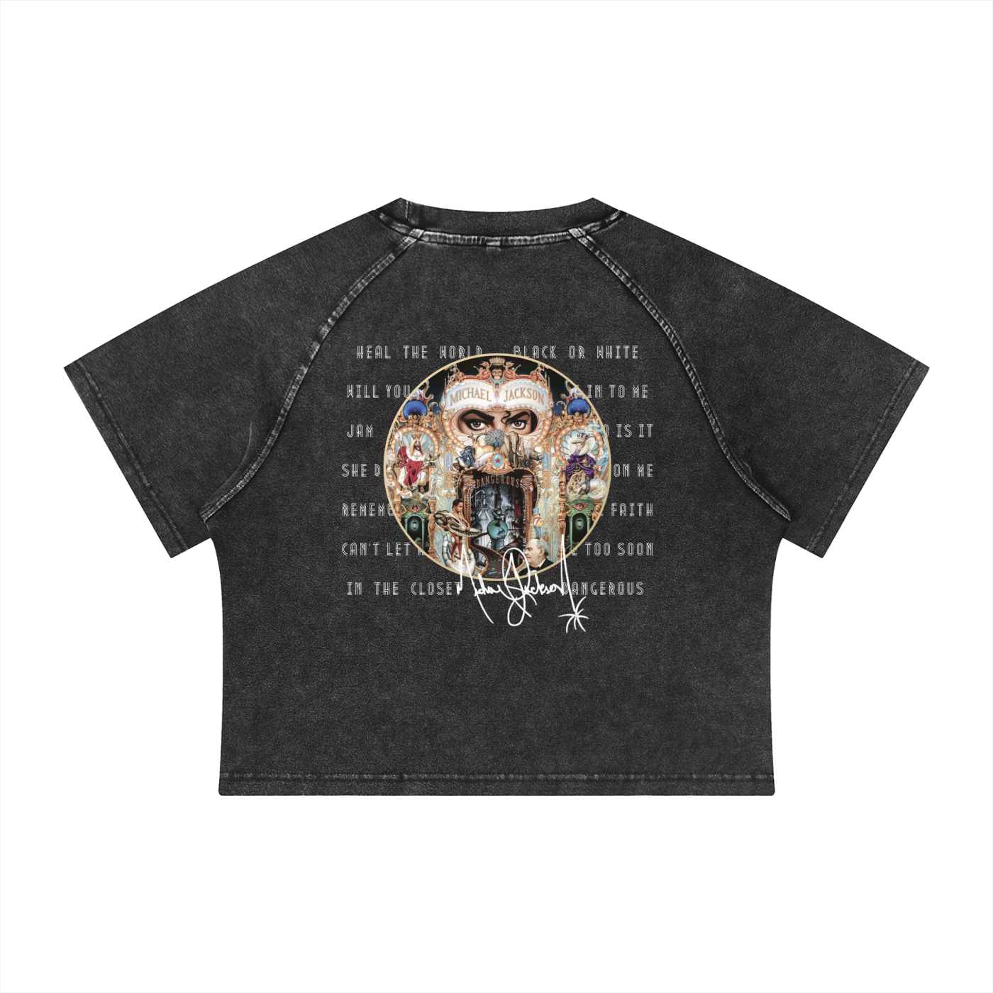 Dangerous Vintage Crop Tee - Black