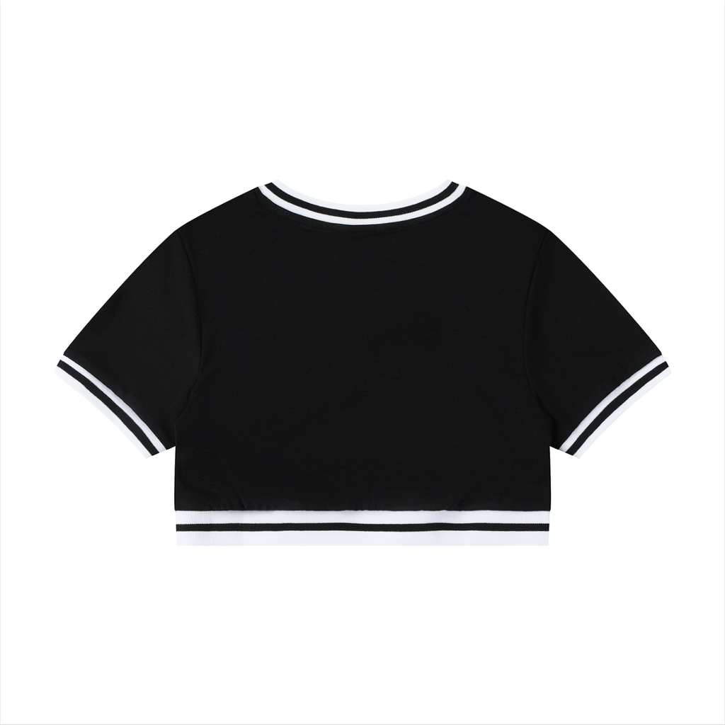 P.Y.T. - Striped Crop Tee