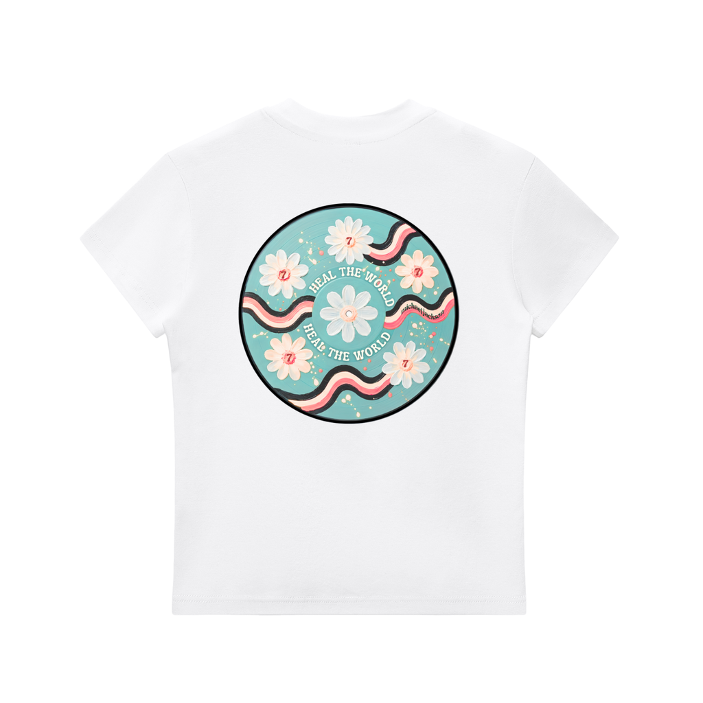 Heal The World - Vinyl Tee - White