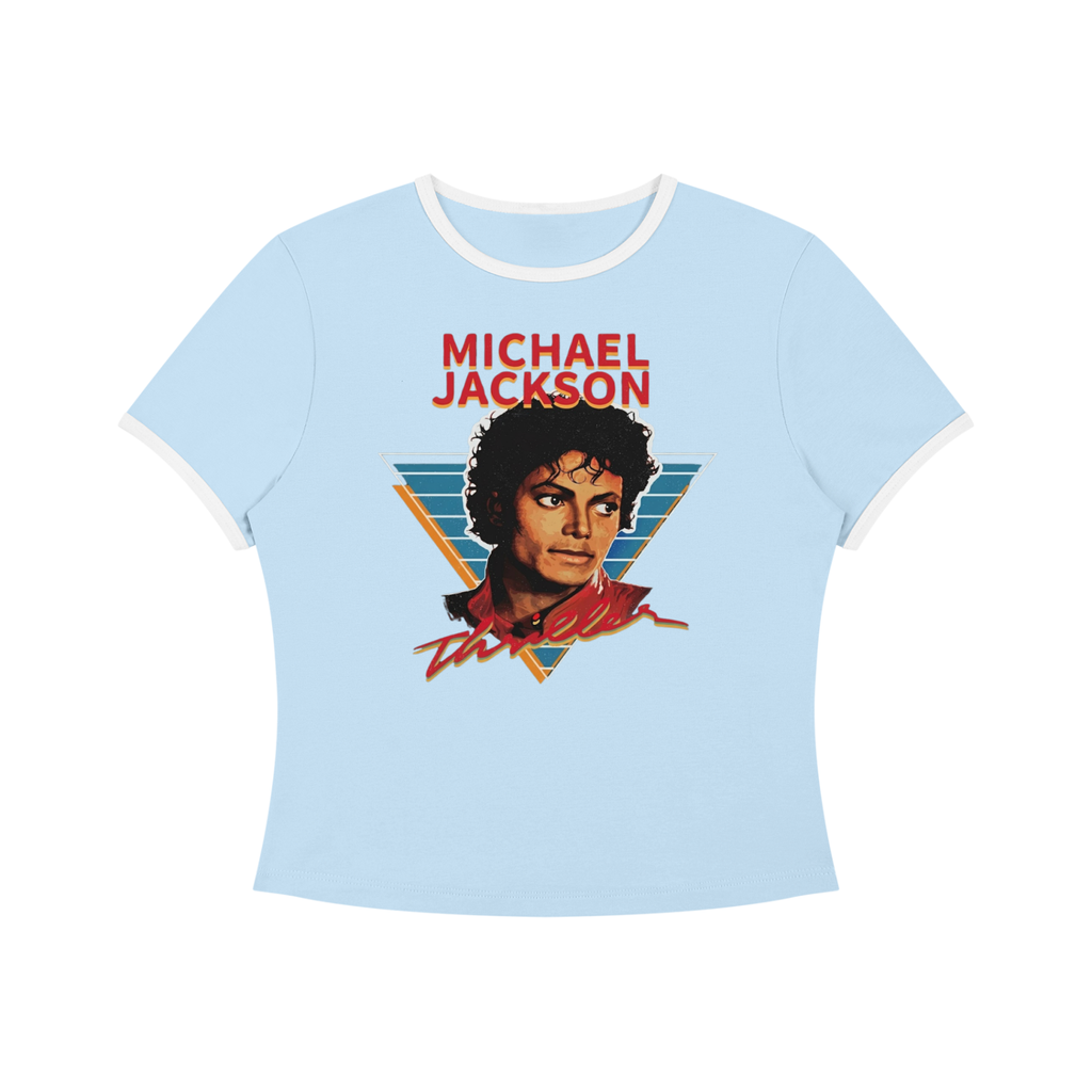Vintage Thriller - Light Blue Baby Tee