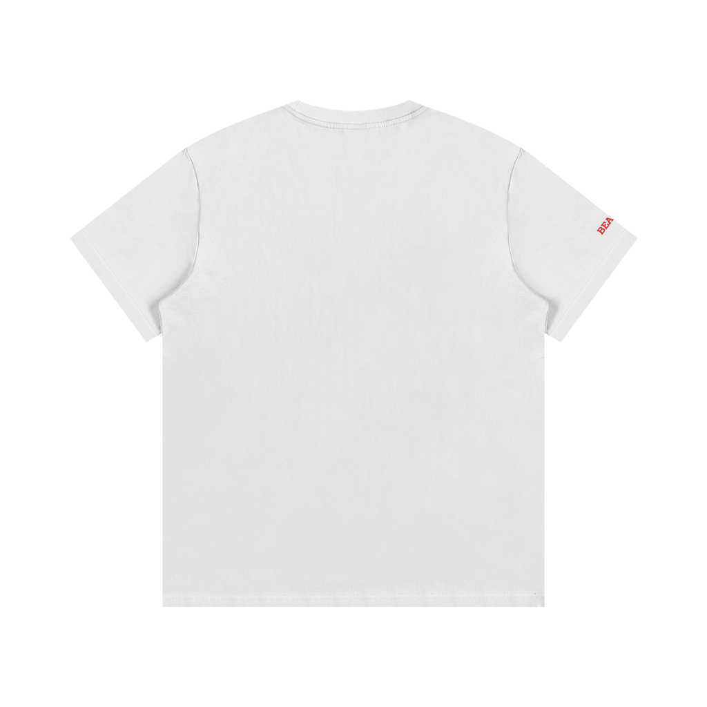 Beat It Piano Tee - White