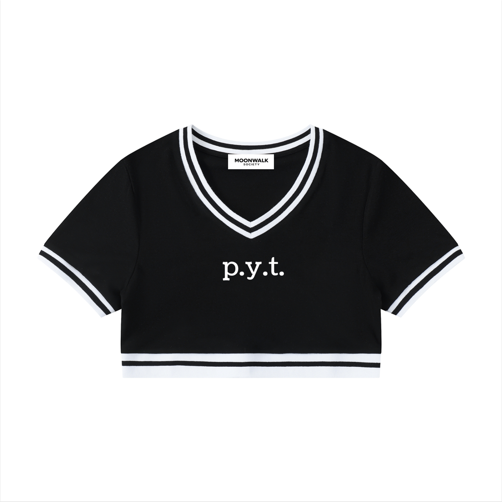 P.Y.T. - Striped Crop Tee