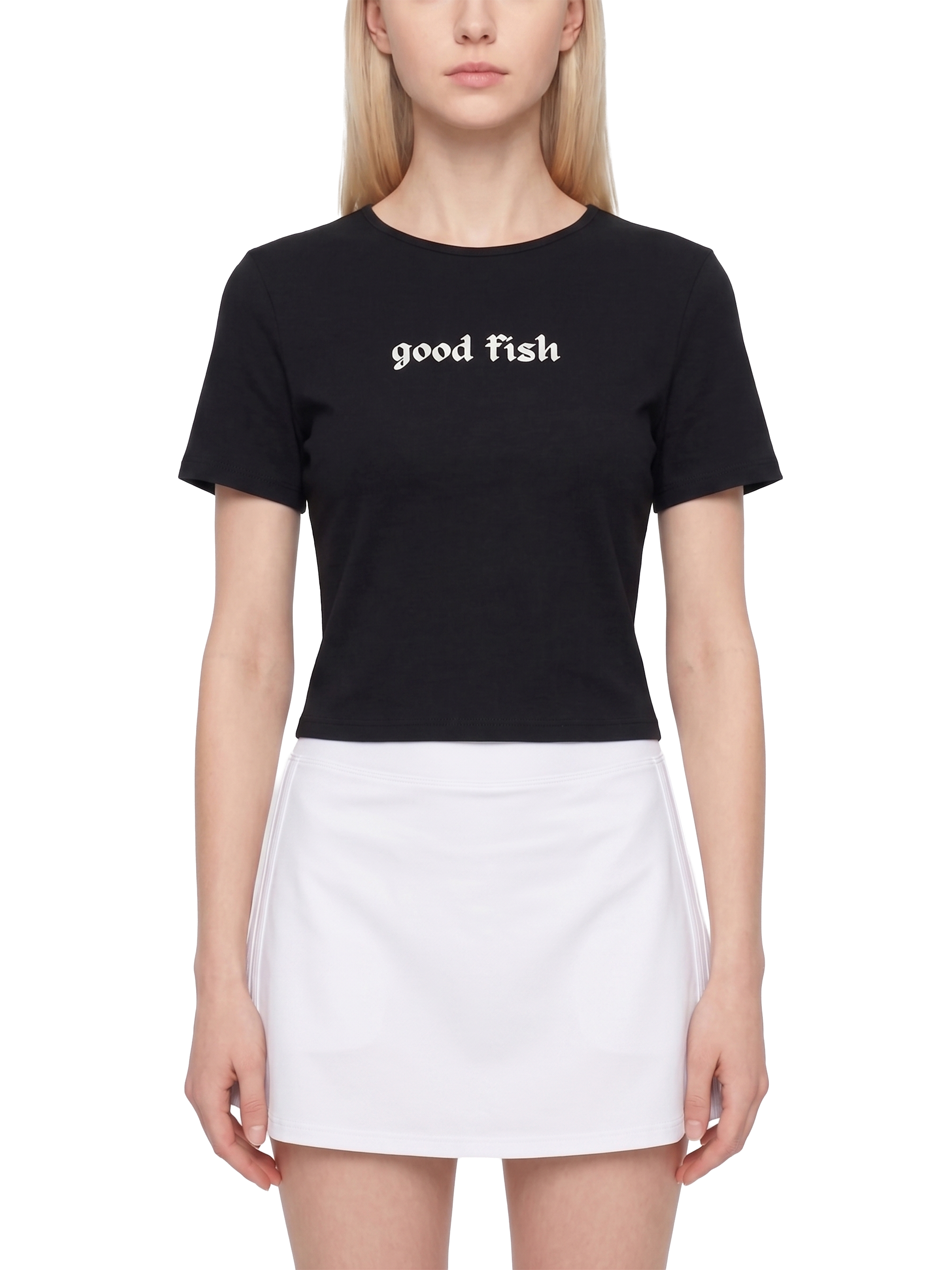 Good Fish Tie-Back Top - Black