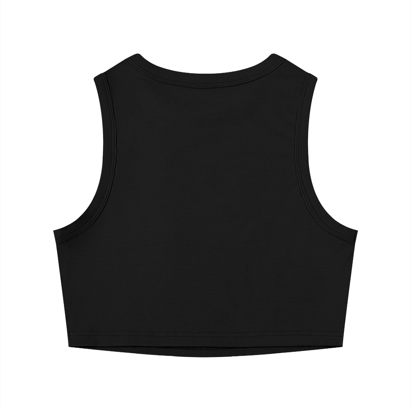 Sunset Time - Crop Tank - Black