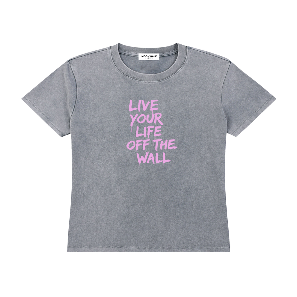 Off The Wall - Vintage Tee - Gray