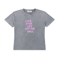 Off The Wall - Vintage Tee - Gray