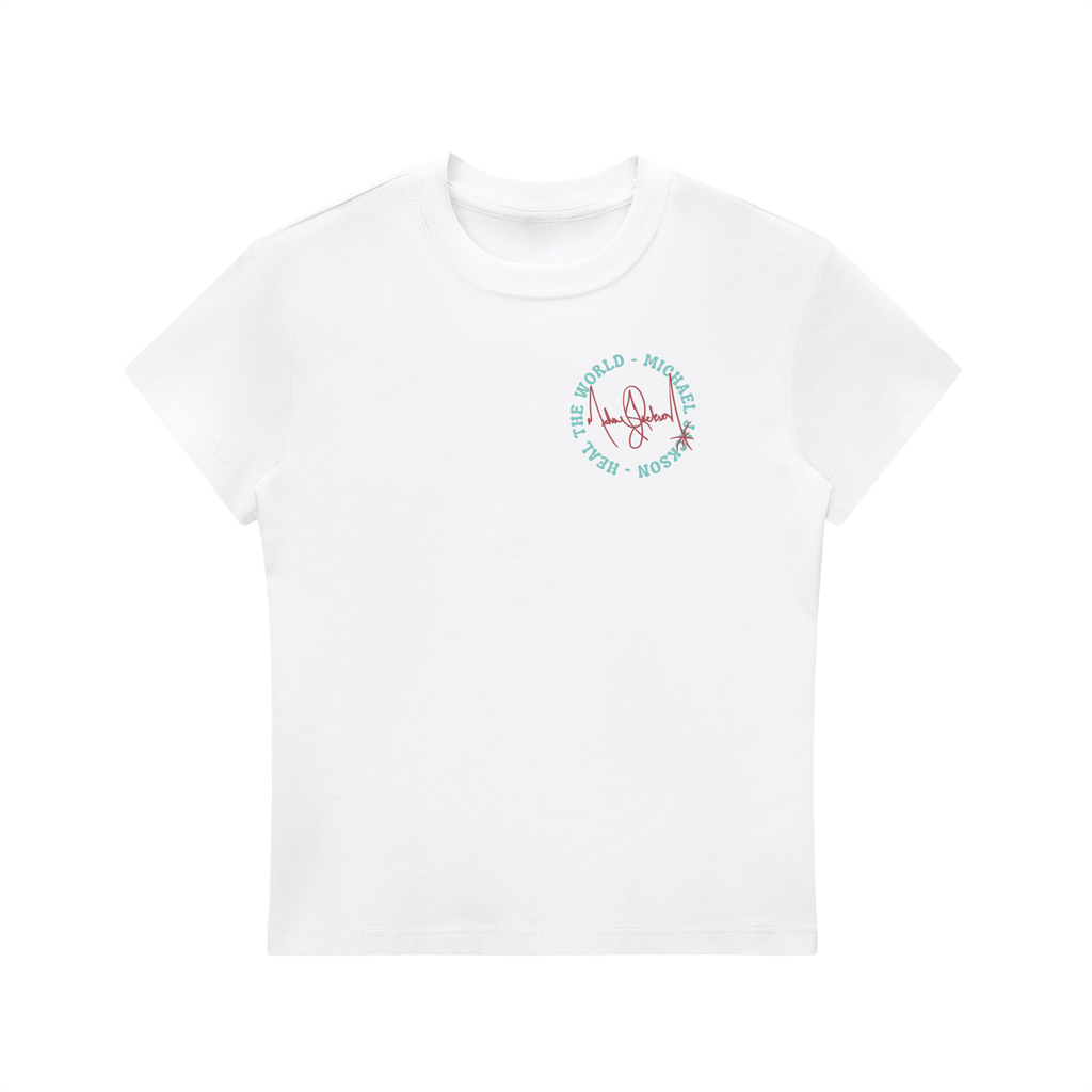Heal The World - Vinyl Tee - White