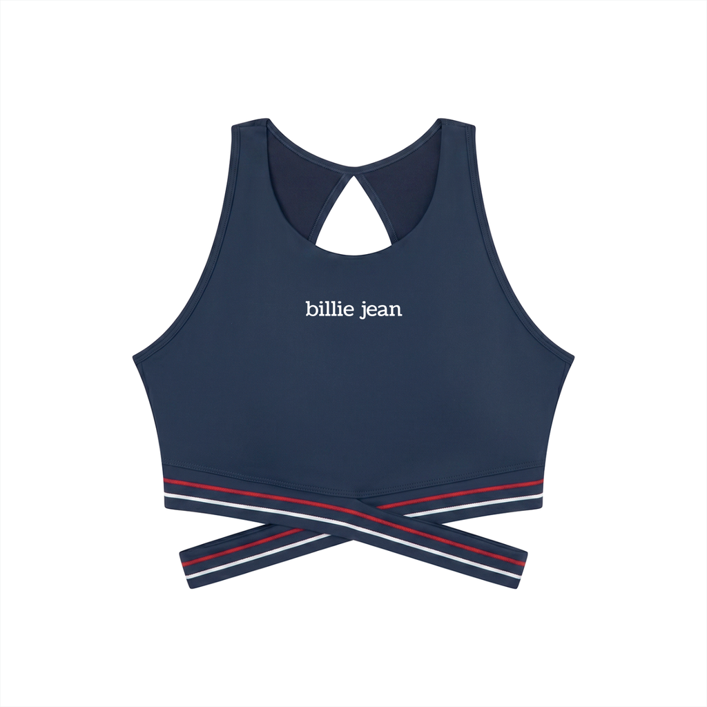 Billie Jean - Criss-Cross Top - Navy