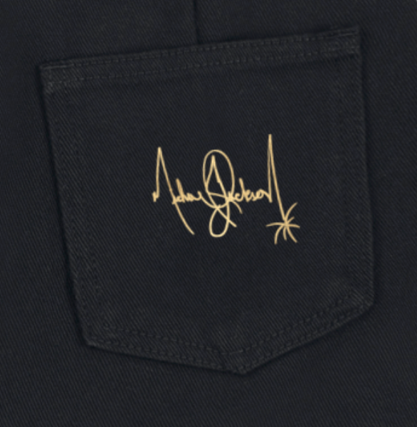 MJ Signature Denim Studded Mini Skirt