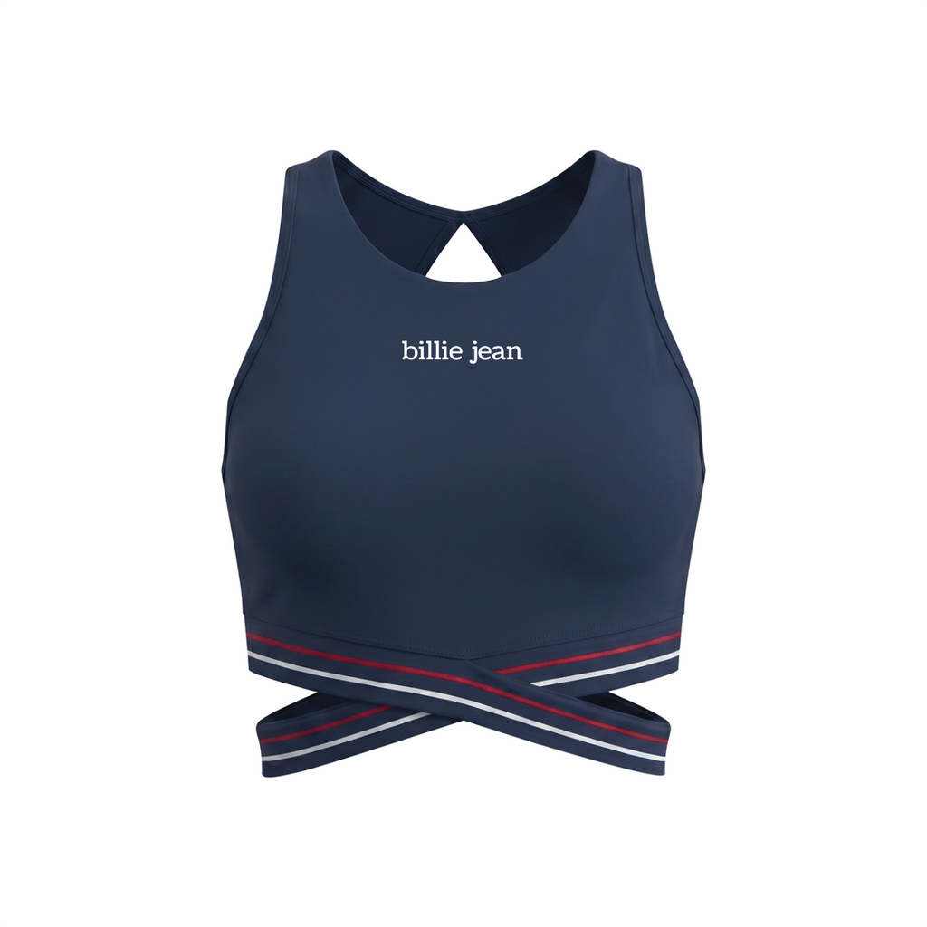 Billie Jean - Criss-Cross Top - Navy