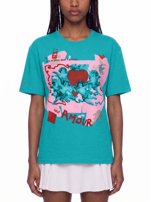 Beat It "Amour" - T-Shirt - Teal