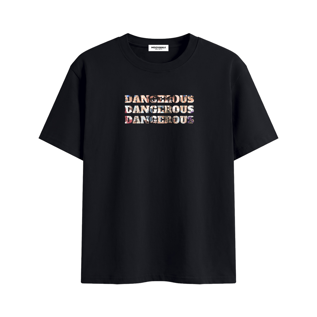 Dangerous-Tee-Black-Michael-Jackson-vintage-clothing-whitebackground