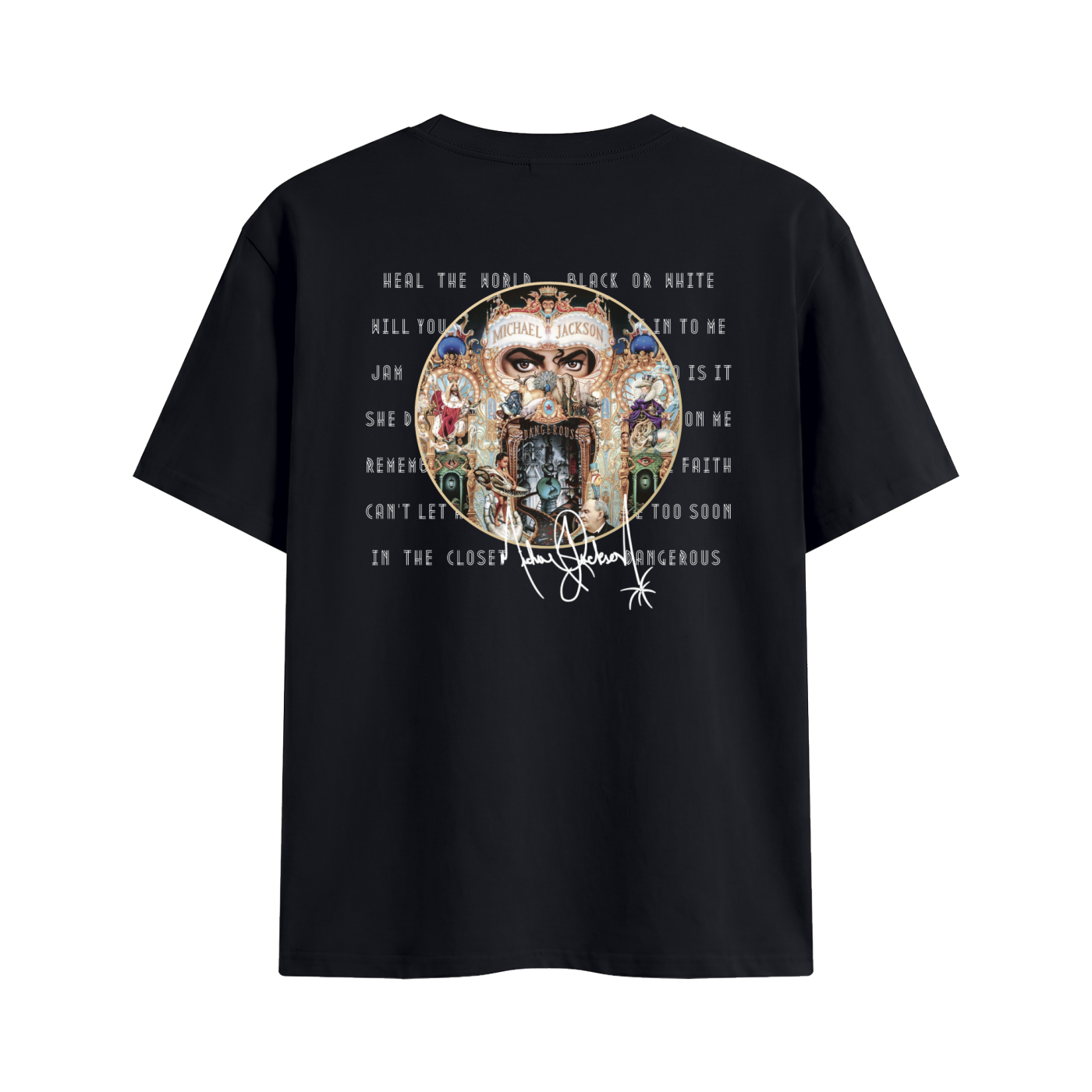 Dangerous-Tee-Black-Michael-Jackson-vintage-clothing