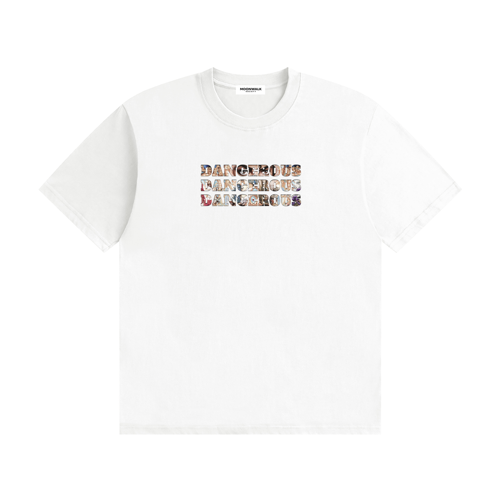 Dangerous-Tee-White-Michael-Jackson-vintage-collection