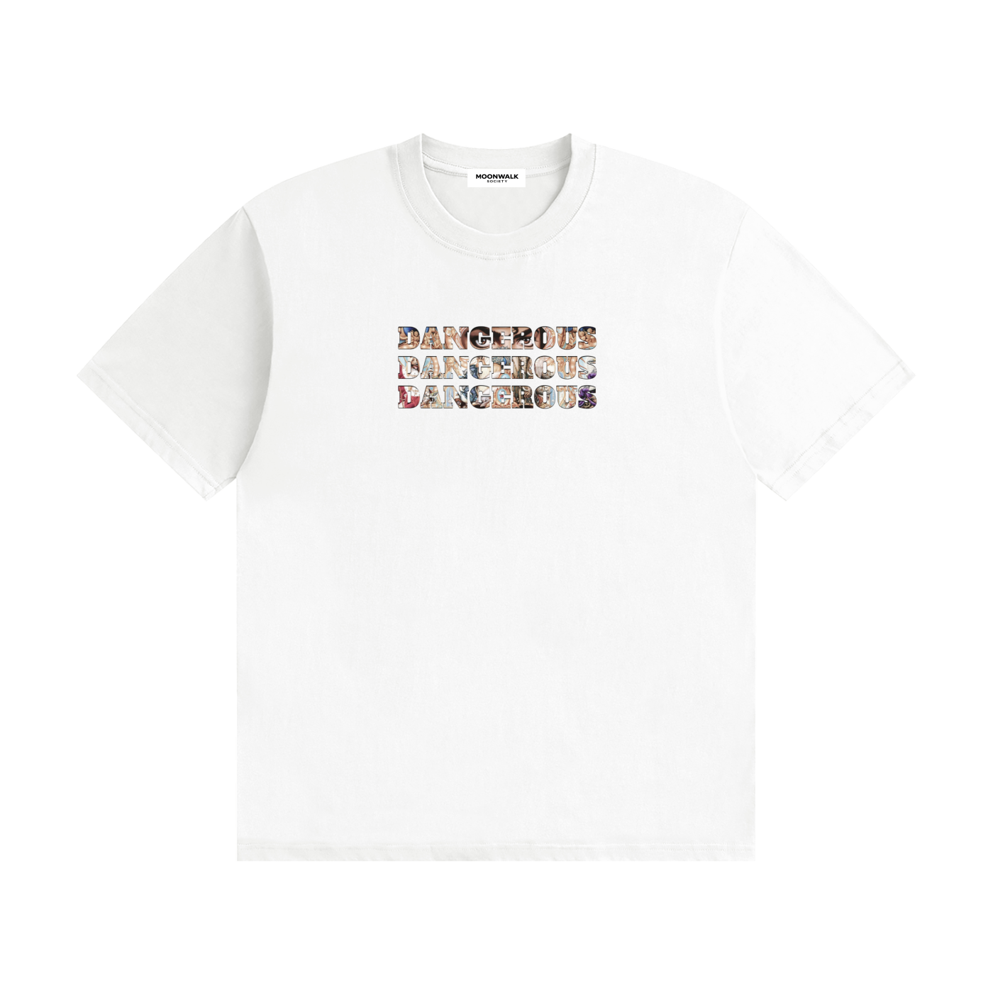 Dangerous-Tee-White-Michael-Jackson-vintage-collection