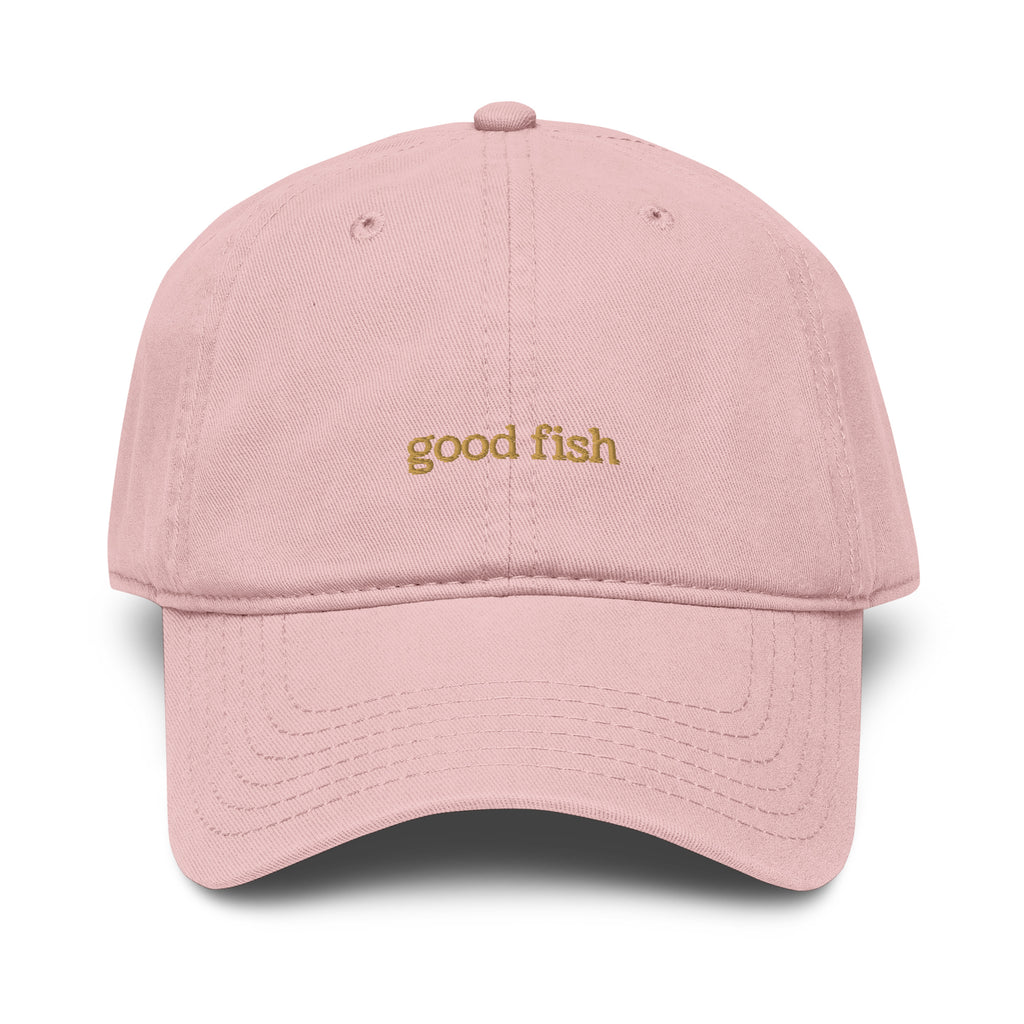 Pink cap with 'EBITDADDY' text on a white background