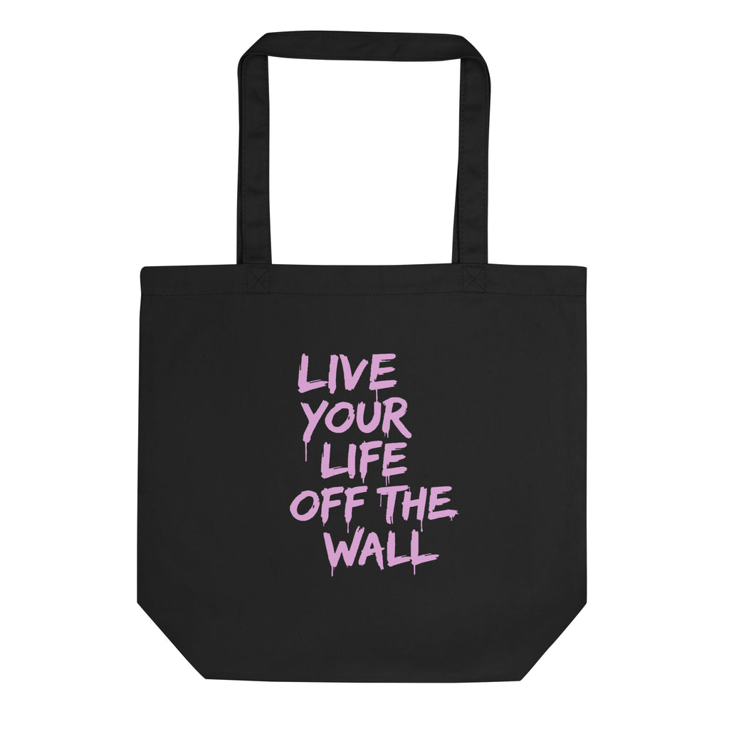 Live-your-life-off-the-wall-tote-michael-jackson-bag-green-vintage-ecofriendly-1