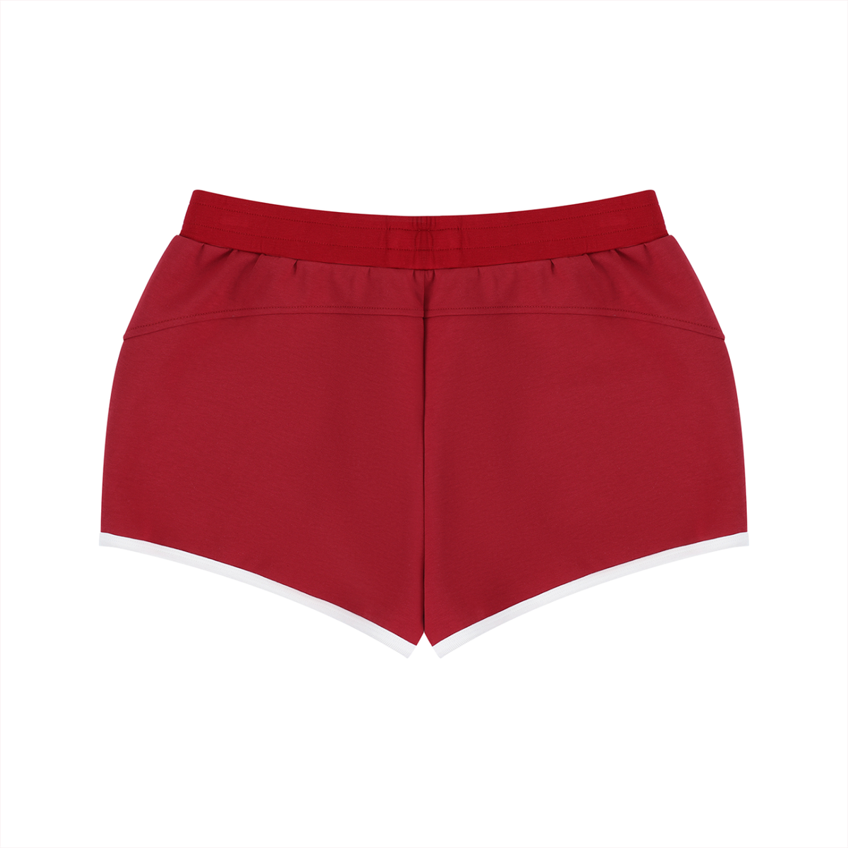 Red shorts on a white background