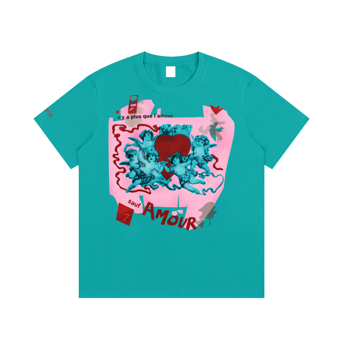 Beat It "Amour" - T-Shirt - Teal