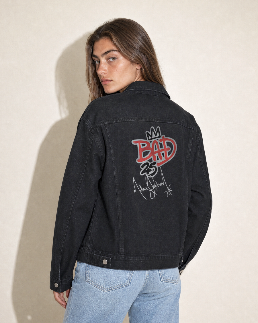 WHO'S BAD? - Vintage Denim Jacket - Black