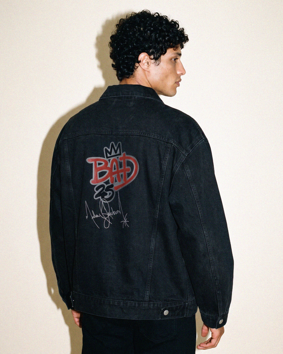 WHO'S BAD? - Vintage Denim Jacket - Black