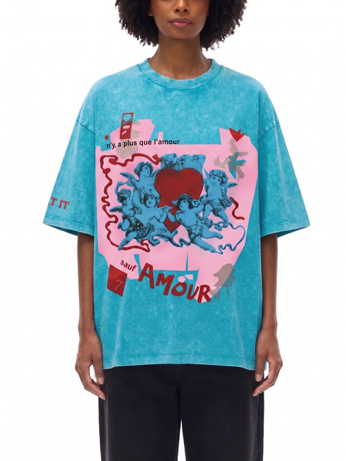 Beat It "Amour" Vintage - T-Shirt - Blue