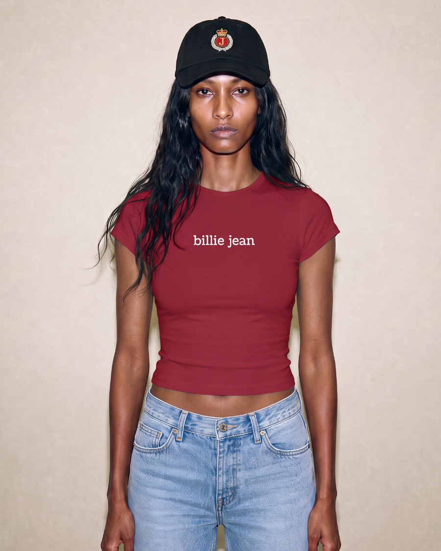Billie Jean Crop Tee - Red