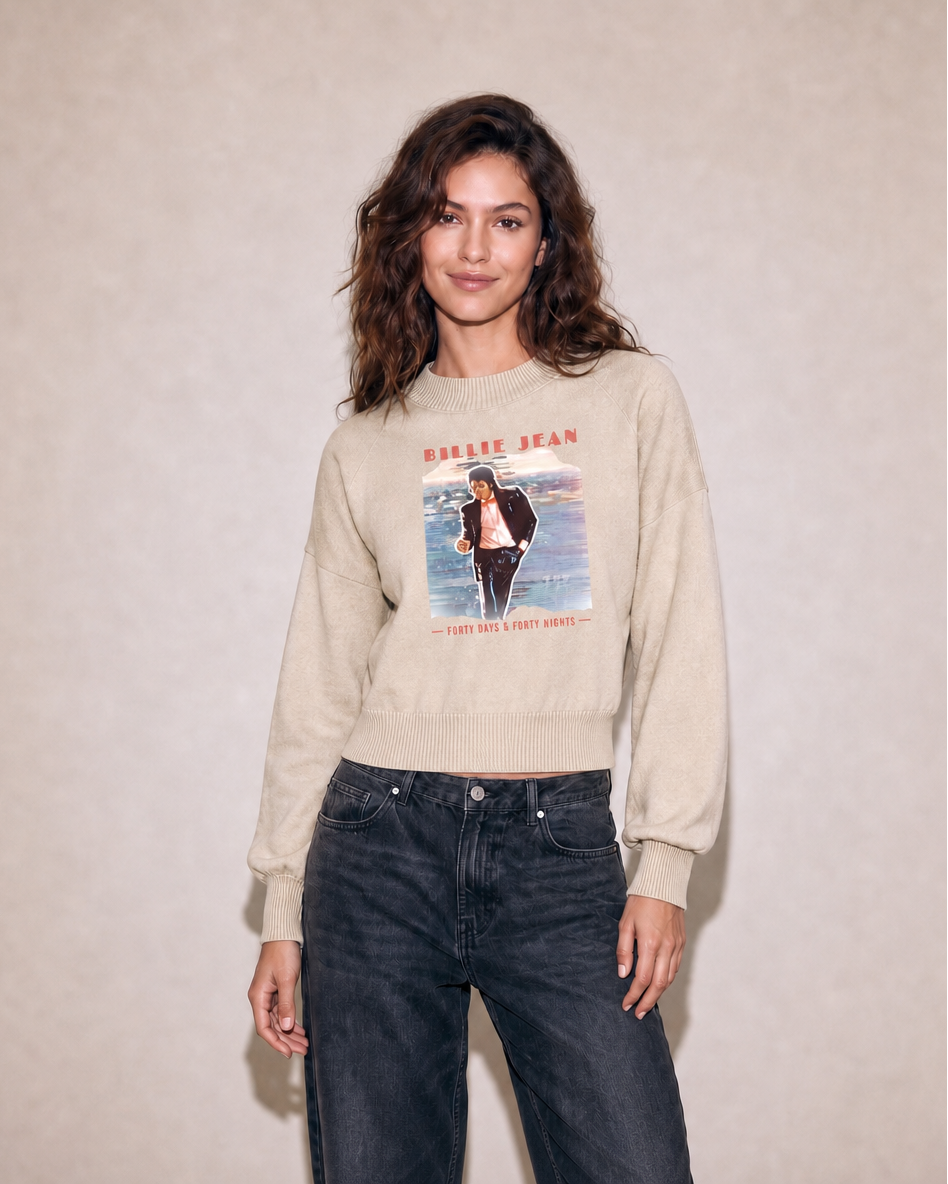 Billie Jean Mineral Wash Knit Sweater