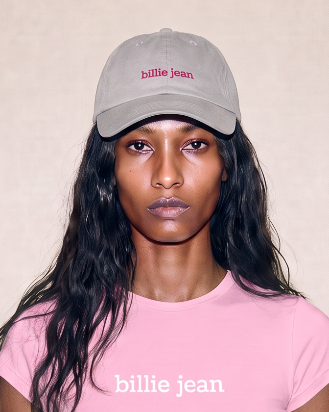Billie Jean Cap - Pink Gray
