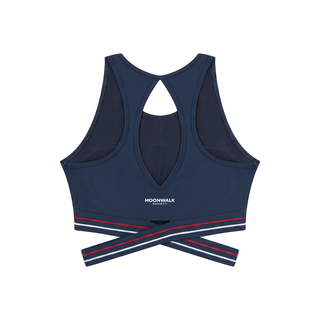 Billie Jean - Criss-Cross Top - Navy