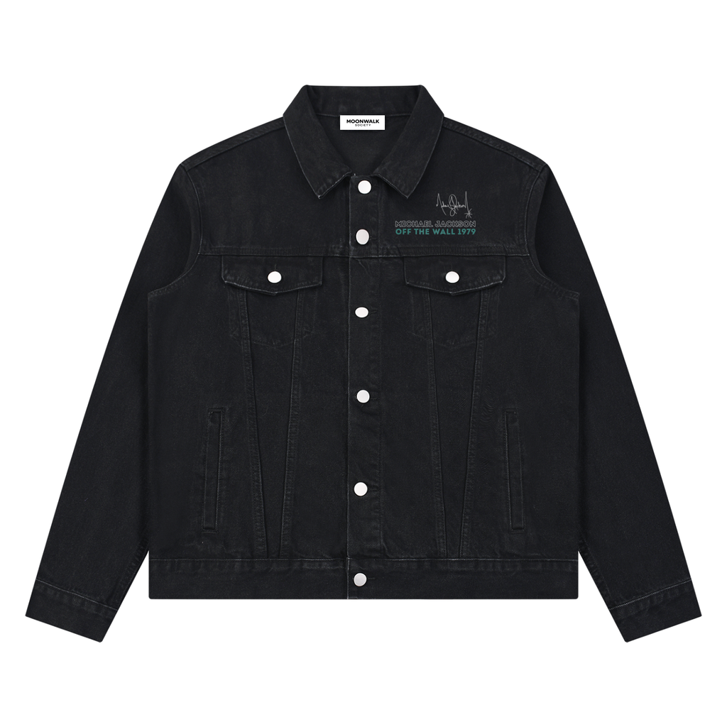 Off The Wall Denim Jacket - Black