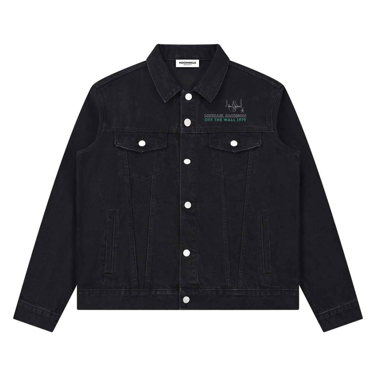 Off The Wall Denim Jacket - Black