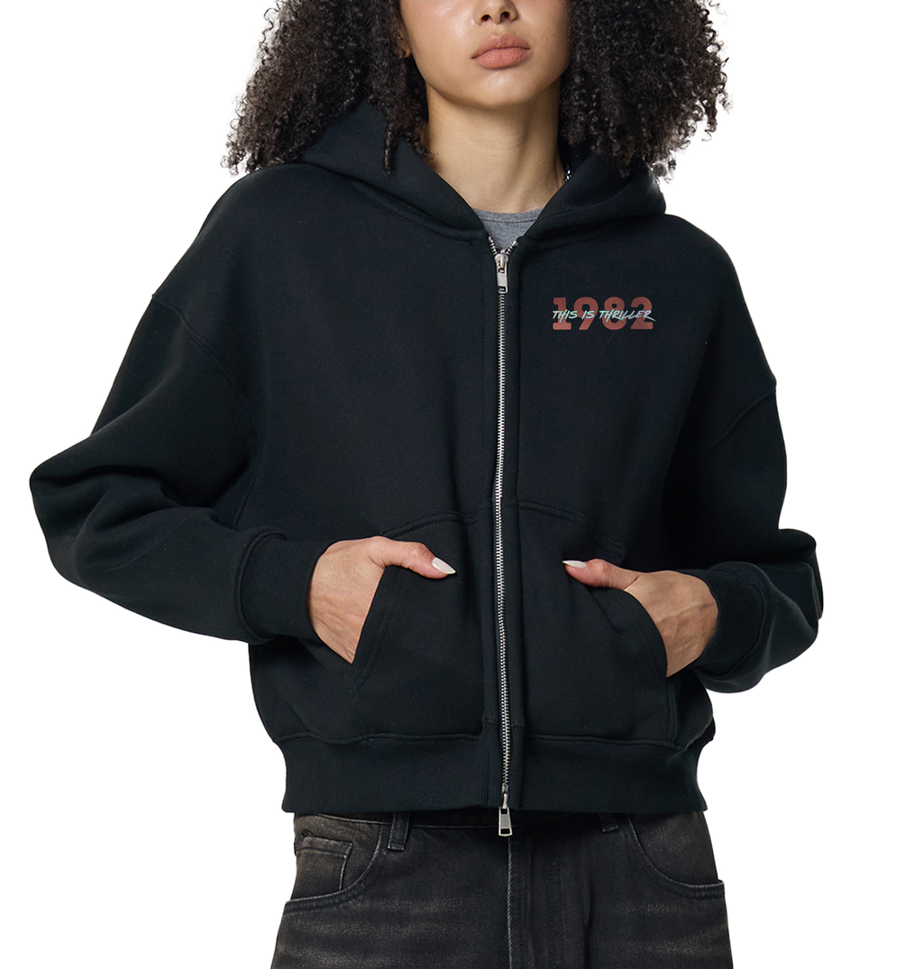 1982 Thriller Vintage Zip-Up Hoodie
