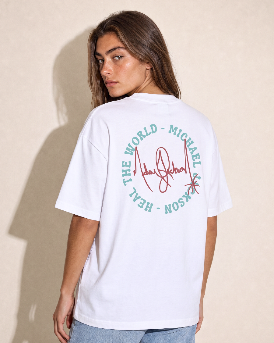 Heal The World - Signature Tee - White