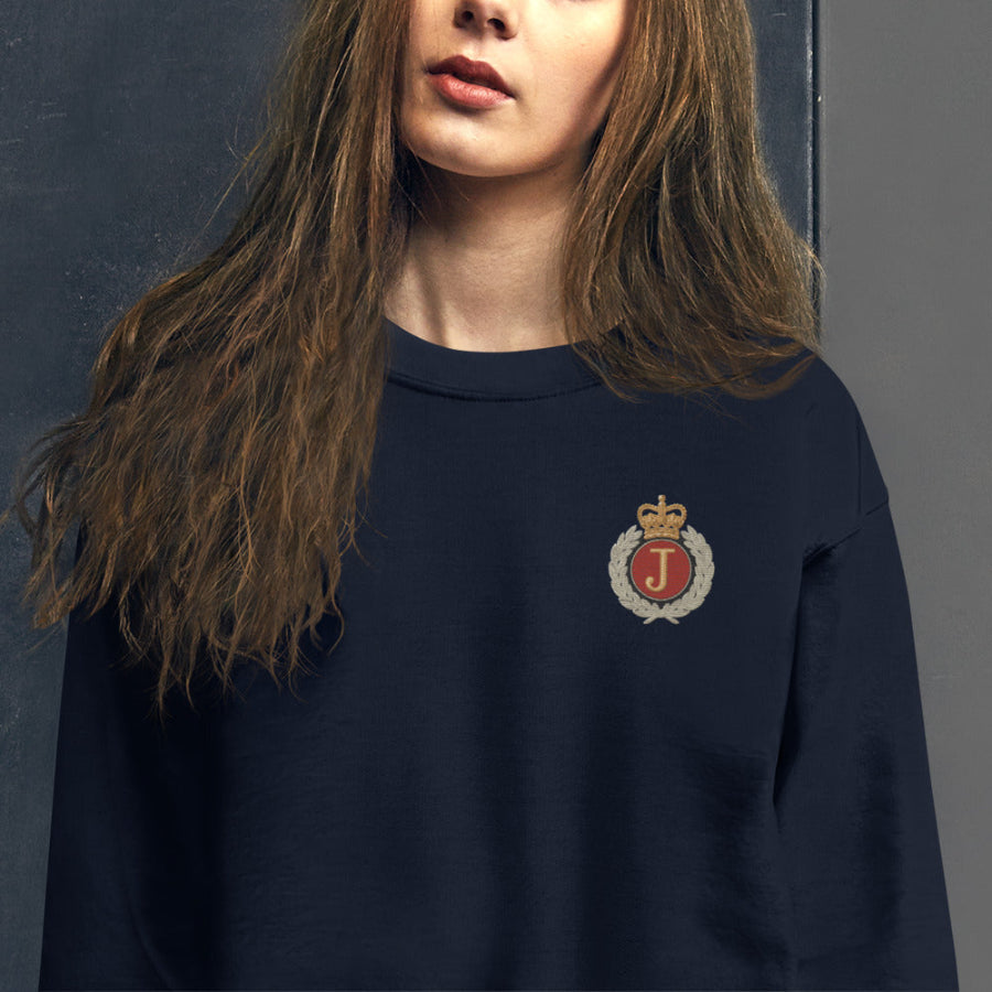 michael jackson crewneck sweater embroidered j