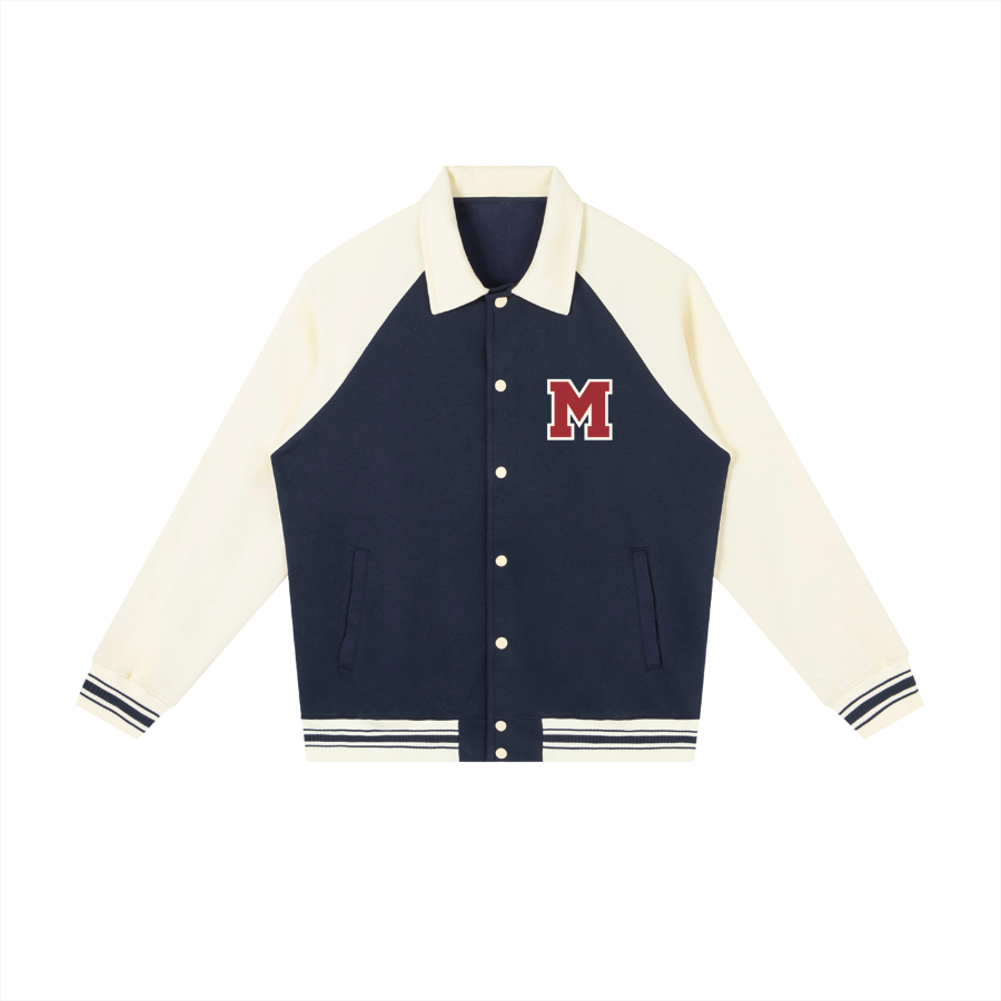 michael jackson varsity jacket navy