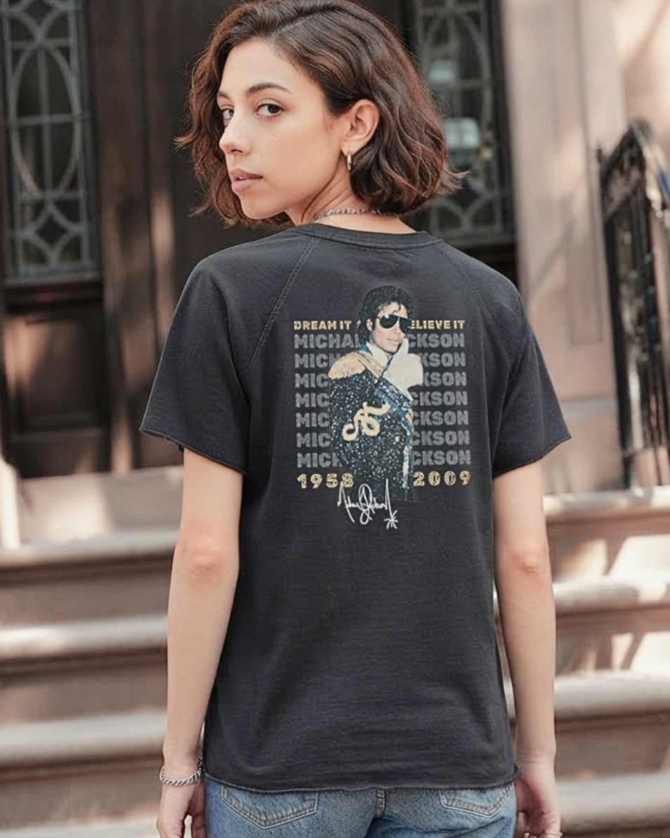 Michael Jackson "Dream It" Vintage Tee - Black