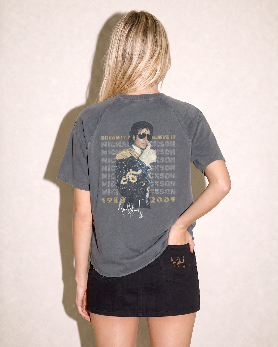 Michael Jackson "Dream It" Vintage Tee - Gray