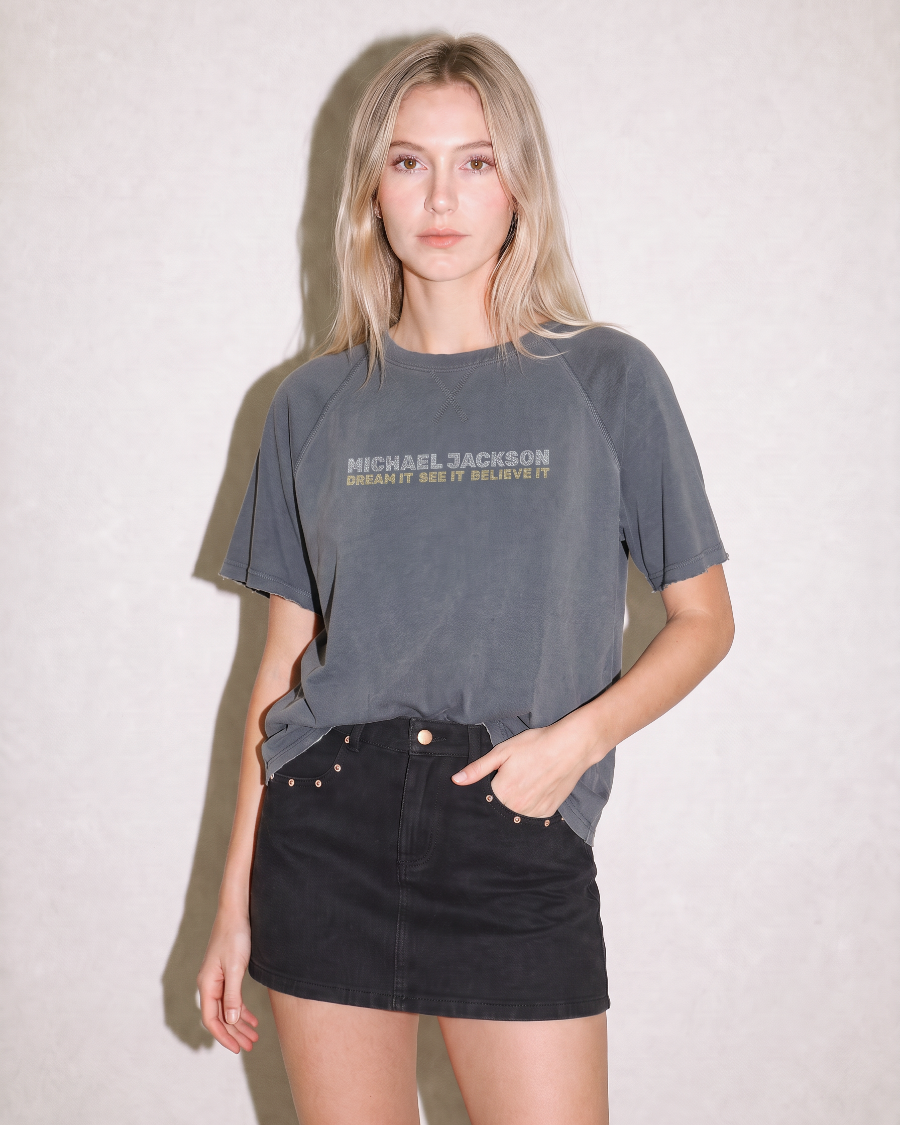 Michael Jackson "Dream It" Vintage Tee - Gray