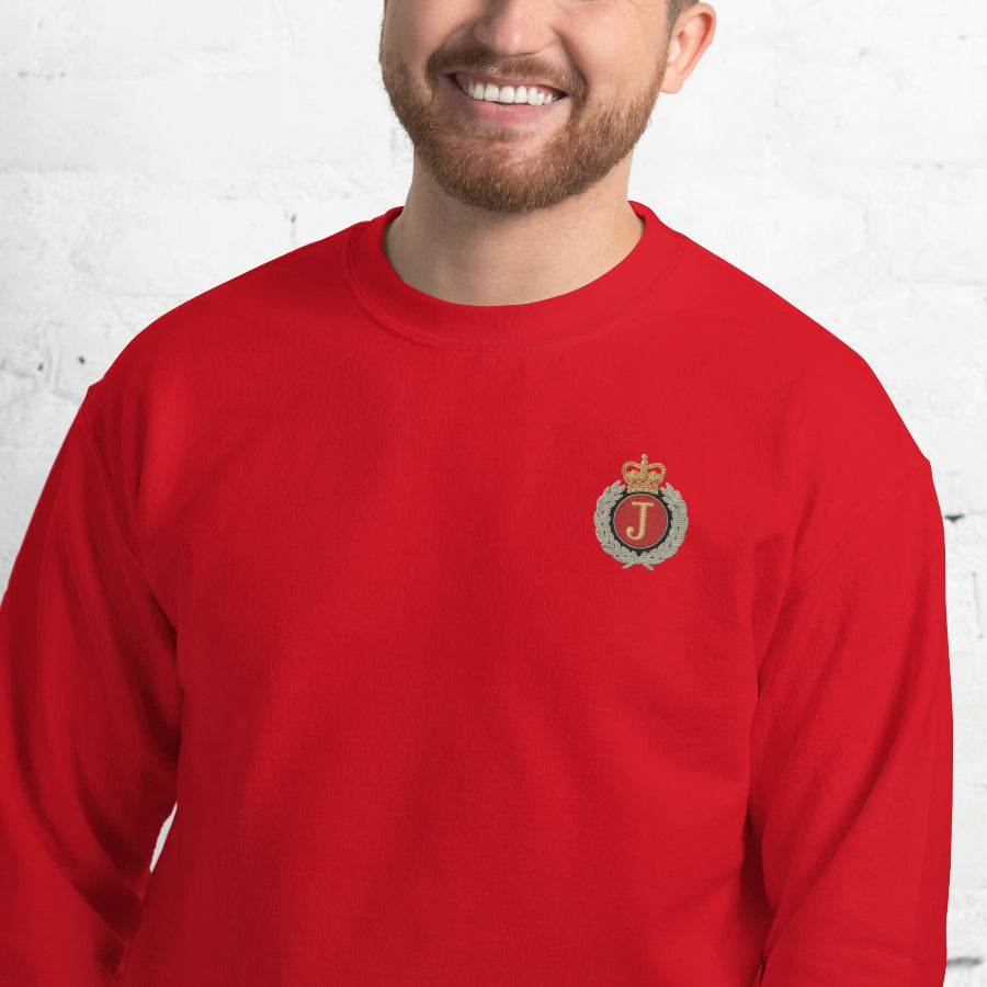 red michael jackson crewneck sweater j