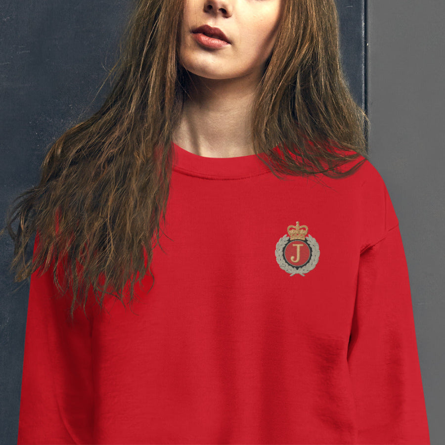red michael jackson crewneck sweater j