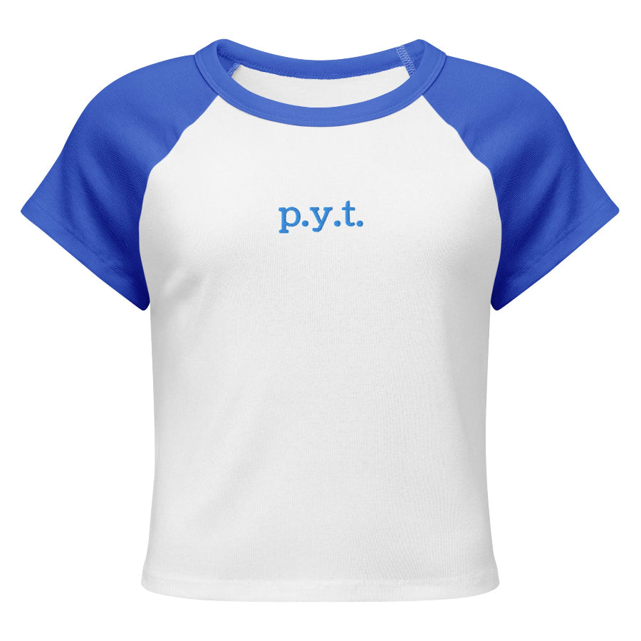 womens pyt blue embroidered top michael jackson
