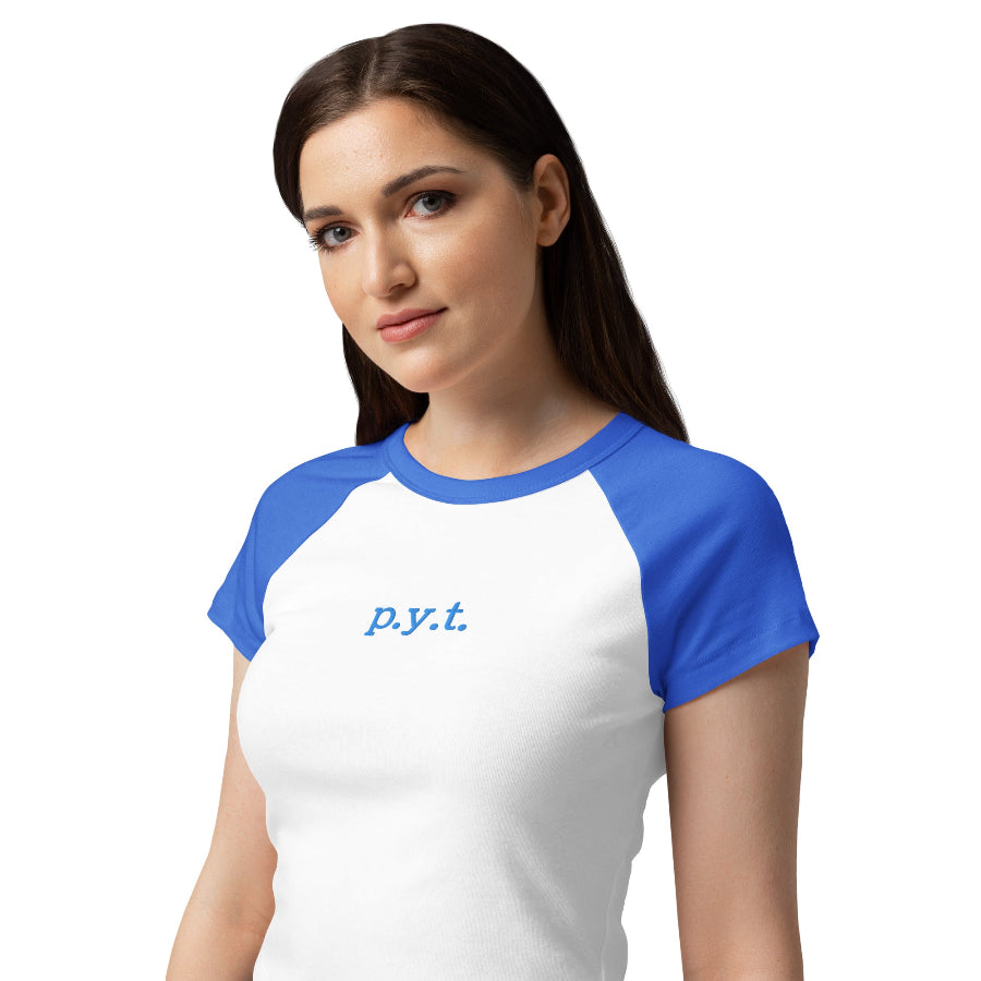womens pyt blue embroidered top michael jackson