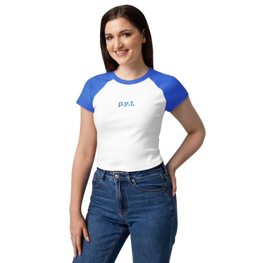 womens pyt blue embroidered top michael jackson